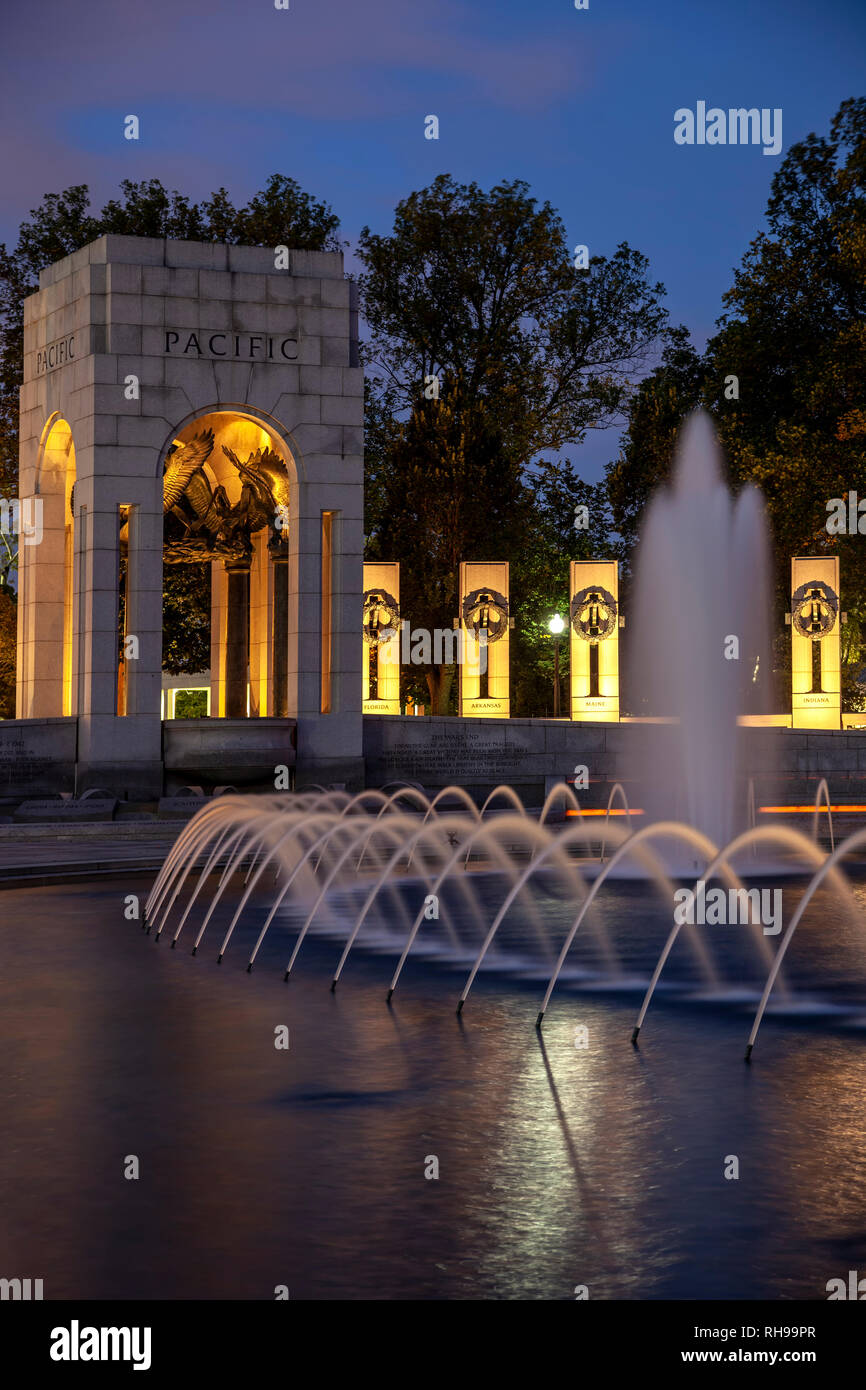 National World War II Memorial, Washington, District of Columbia USA Stockfoto
