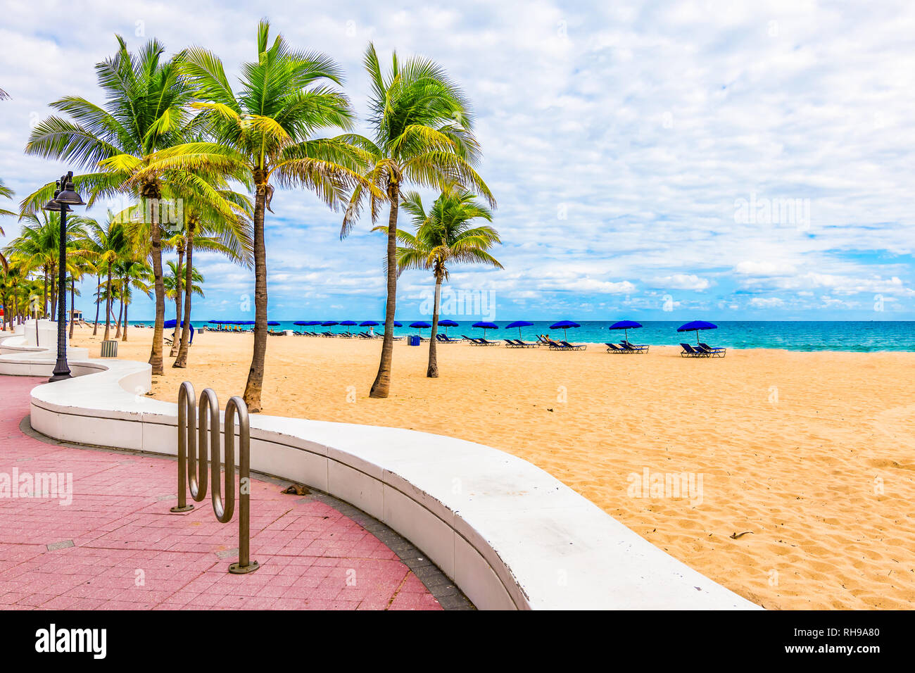 Strand von Fort Lauderdale, Florida Stockfoto