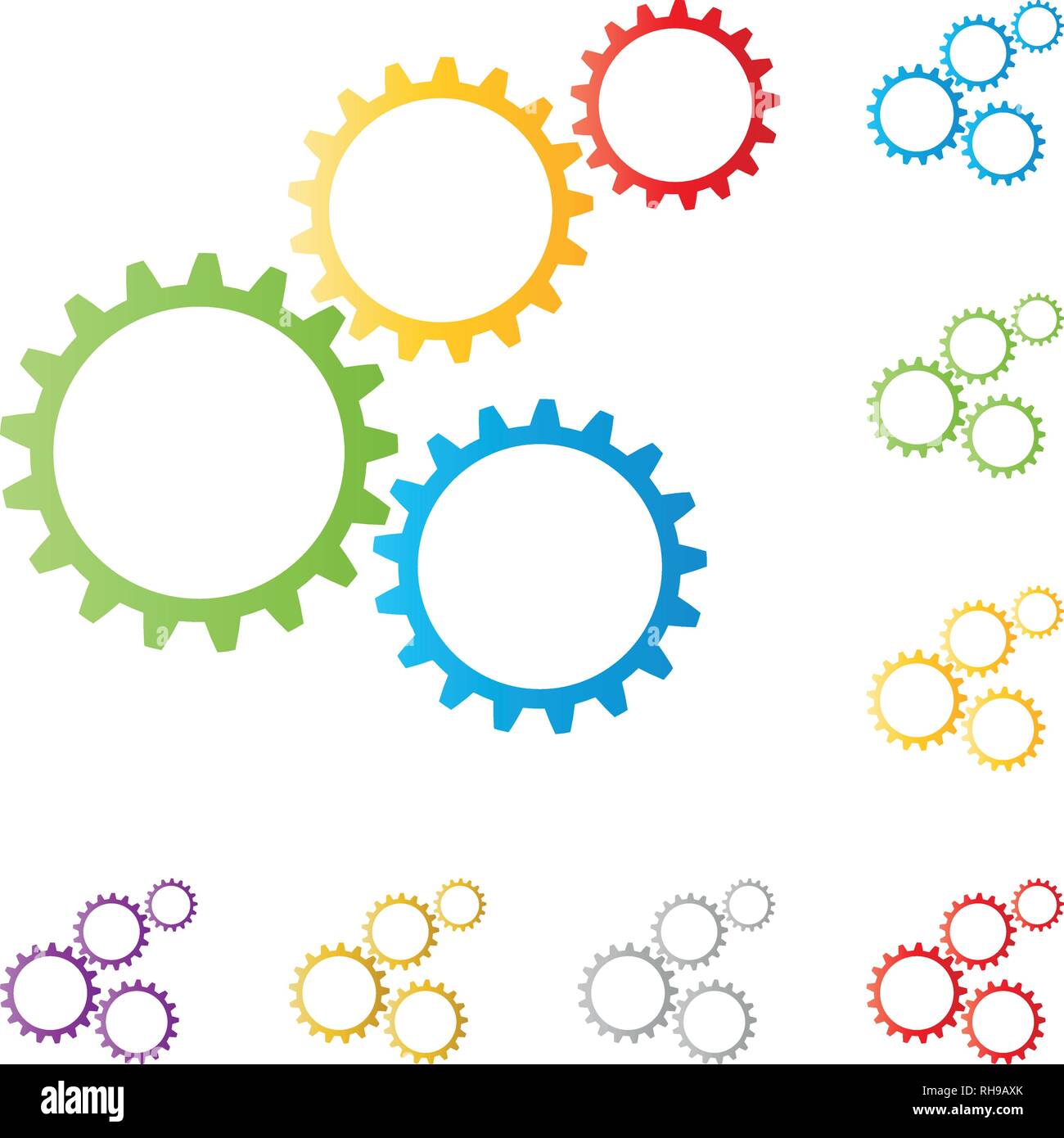 Gang, Logos, Zeichen, Symbole, Design Elemente Stock Vektor