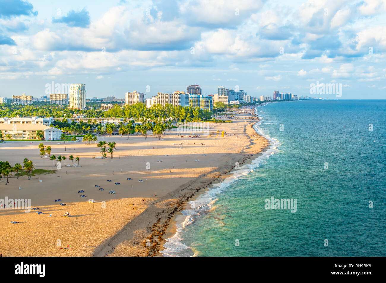 Strand von Fort Lauderdale, Florida Stockfoto