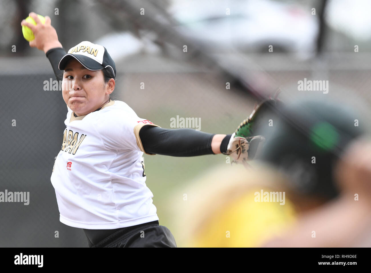 Miki Nakamura von Japan in Aktion im Spiel zwischen Japan und Australien alle Sterne gesehen. Japan gewann 9 - 2. Stockfoto