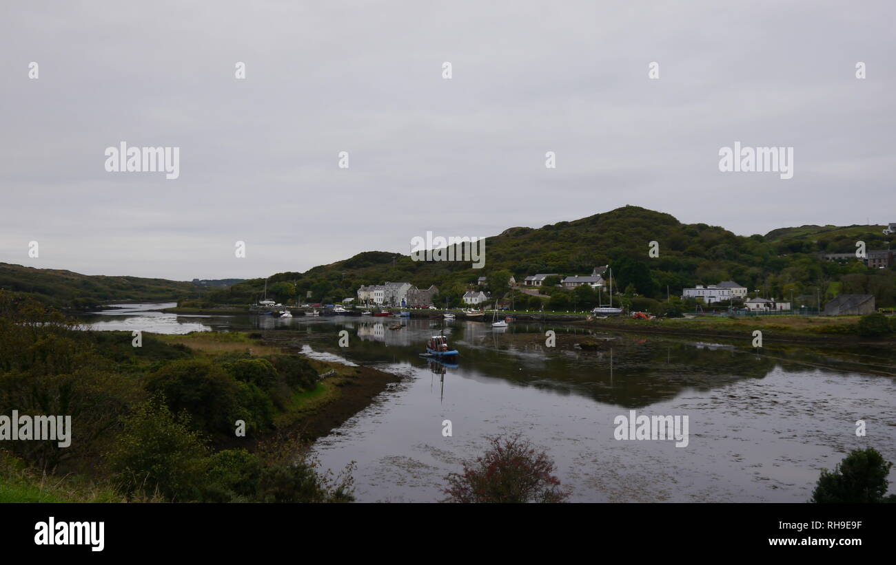 Irische Fluss Szene Stockfoto