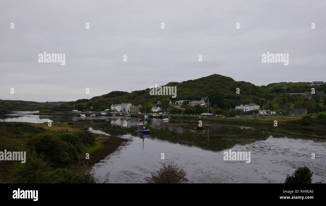 Irische Fluss Szene Stockfoto