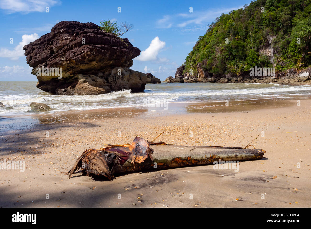 Strand im Bako Nationalpark, Borneo, Malaysia Stockfoto