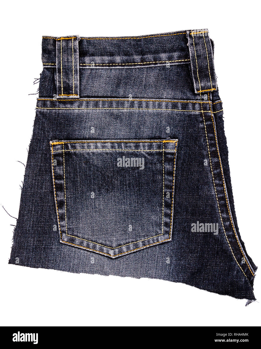 Schwarz zerrissene denim jeans Ausgeschnittene Stockfotos und -bilder -  Alamy