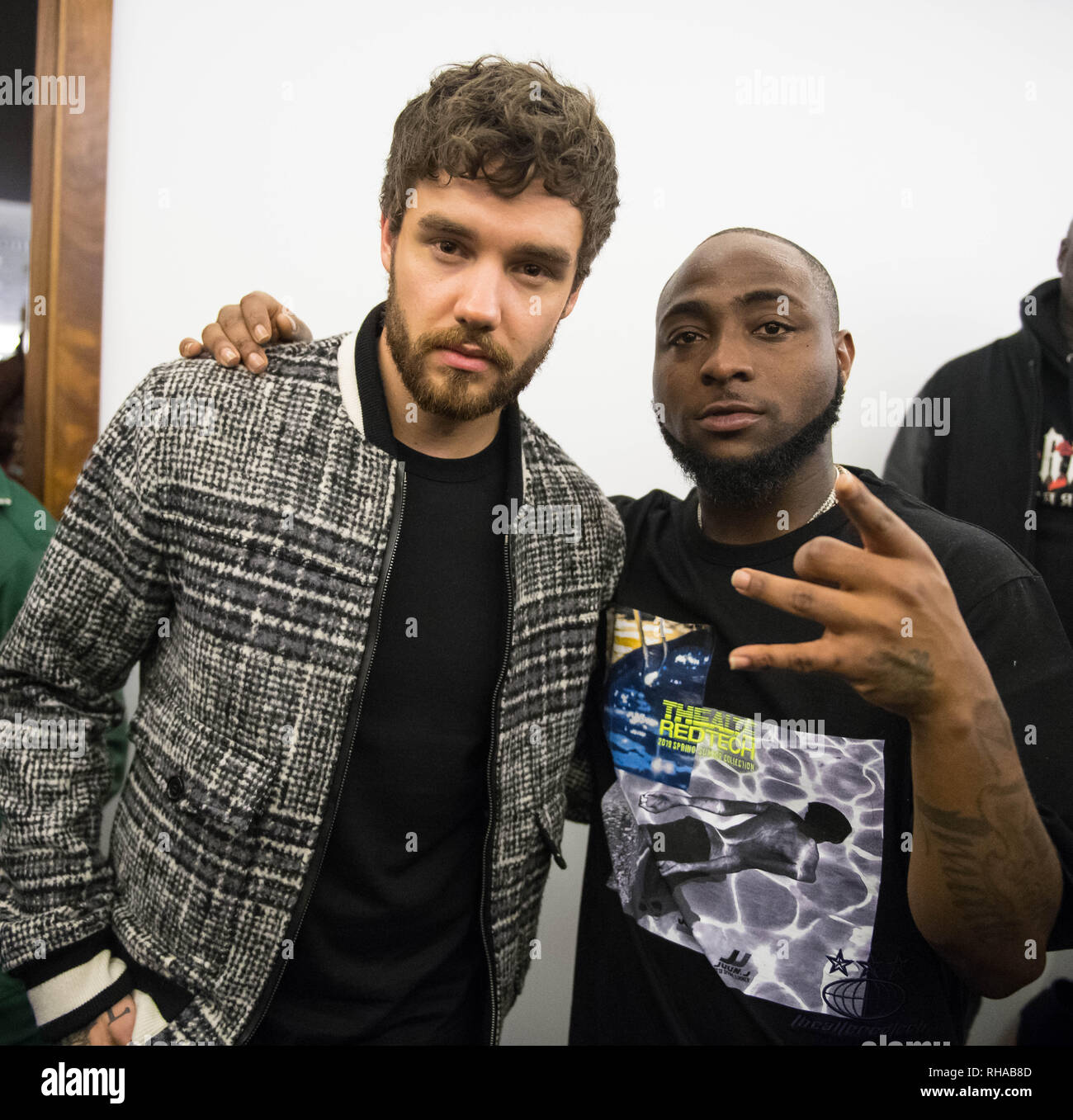 London, Vereinigtes Königreich. Januar 27, 2019. Sänger Liam Payne besucht Davido's Konzert. Davido führt live auf der Bühne in der O2 Arena. Michael Tubi/ Stockfoto