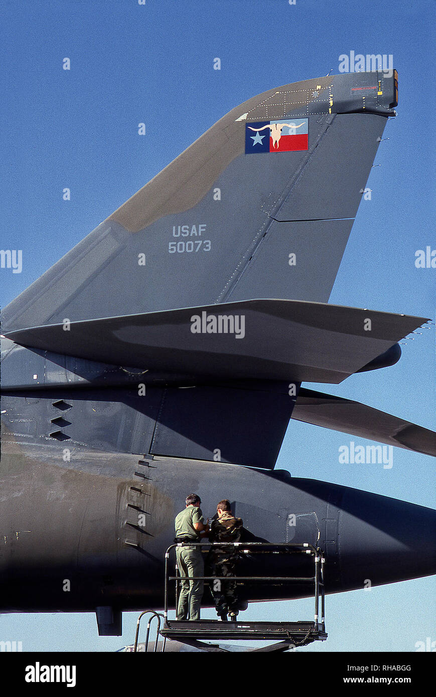 USAF B1-B strategische Bomber Flugzeug mit langer Reichweite Stockfoto