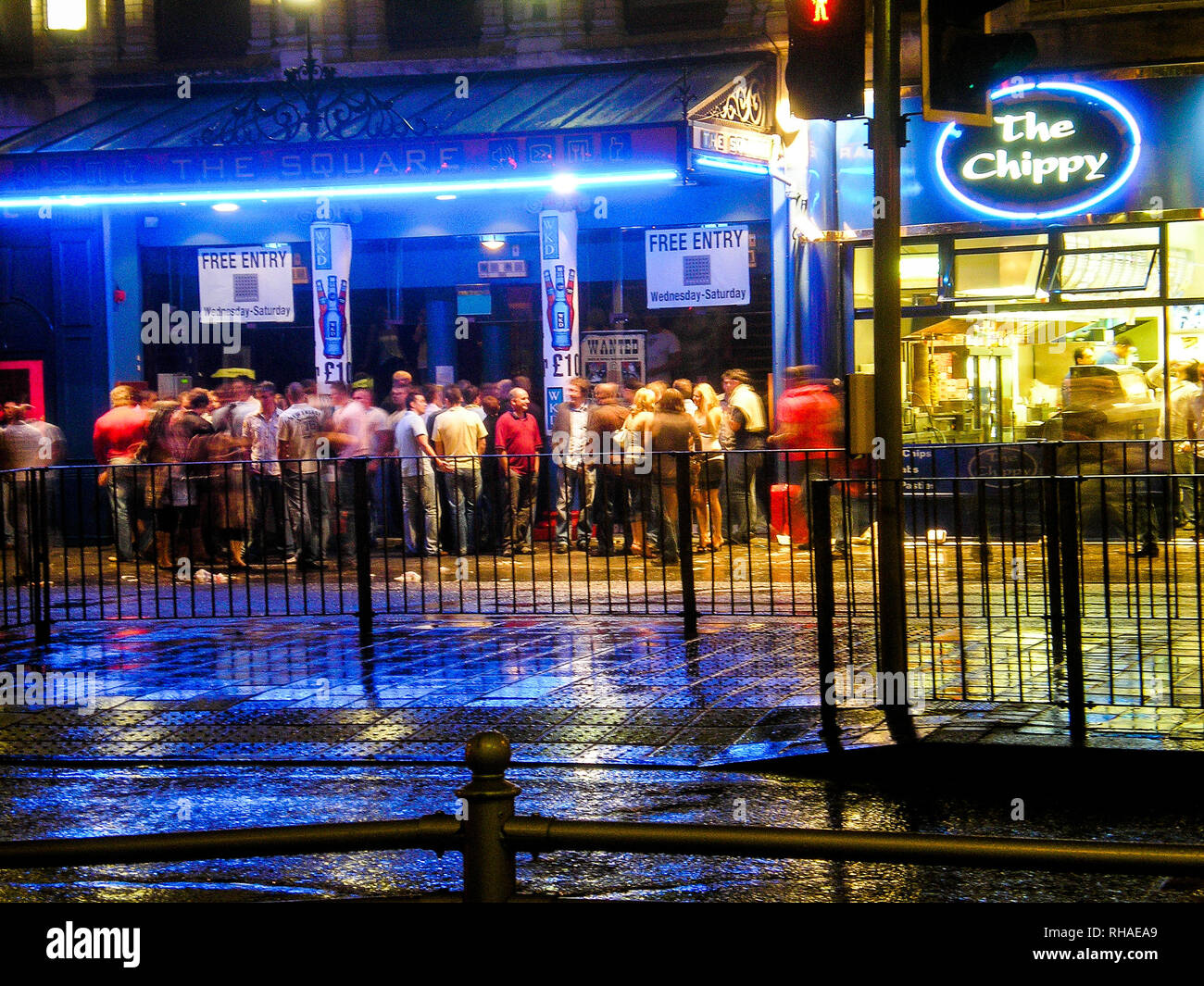 Nachtleben, Cardiff, Wales, Vereinigtes Königreich Stockfoto