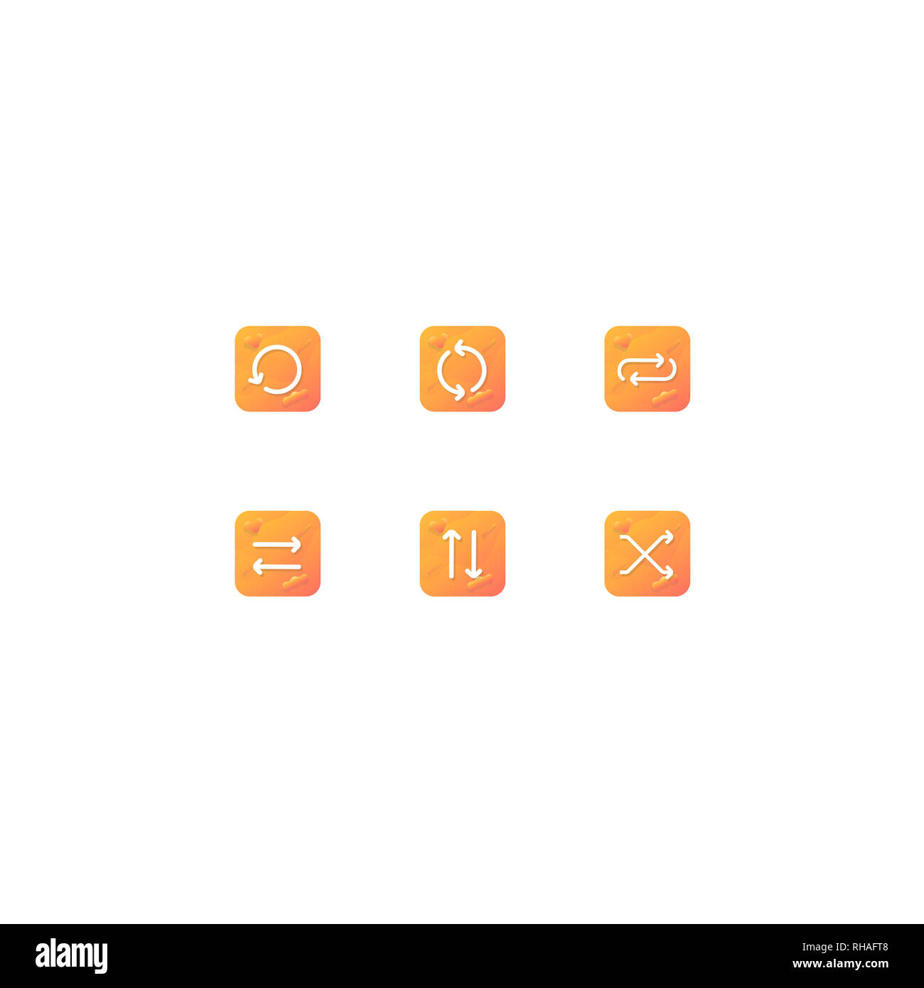 Moderne Flüssigkeit Benachrichtigung Pfeil Vektor icon Stockfoto