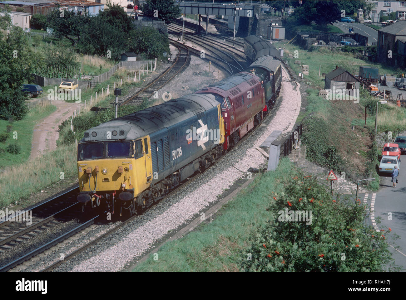 British Rail Class 50 diesel-elektrischen Lokomotive Stockfoto