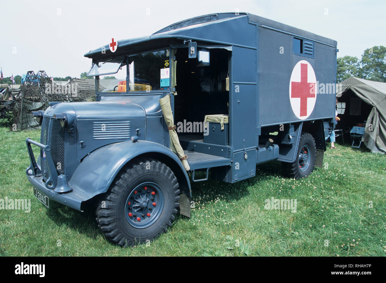 RAF Zweiten Weltkrieg Austin K2 Krankenwagen Stockfoto