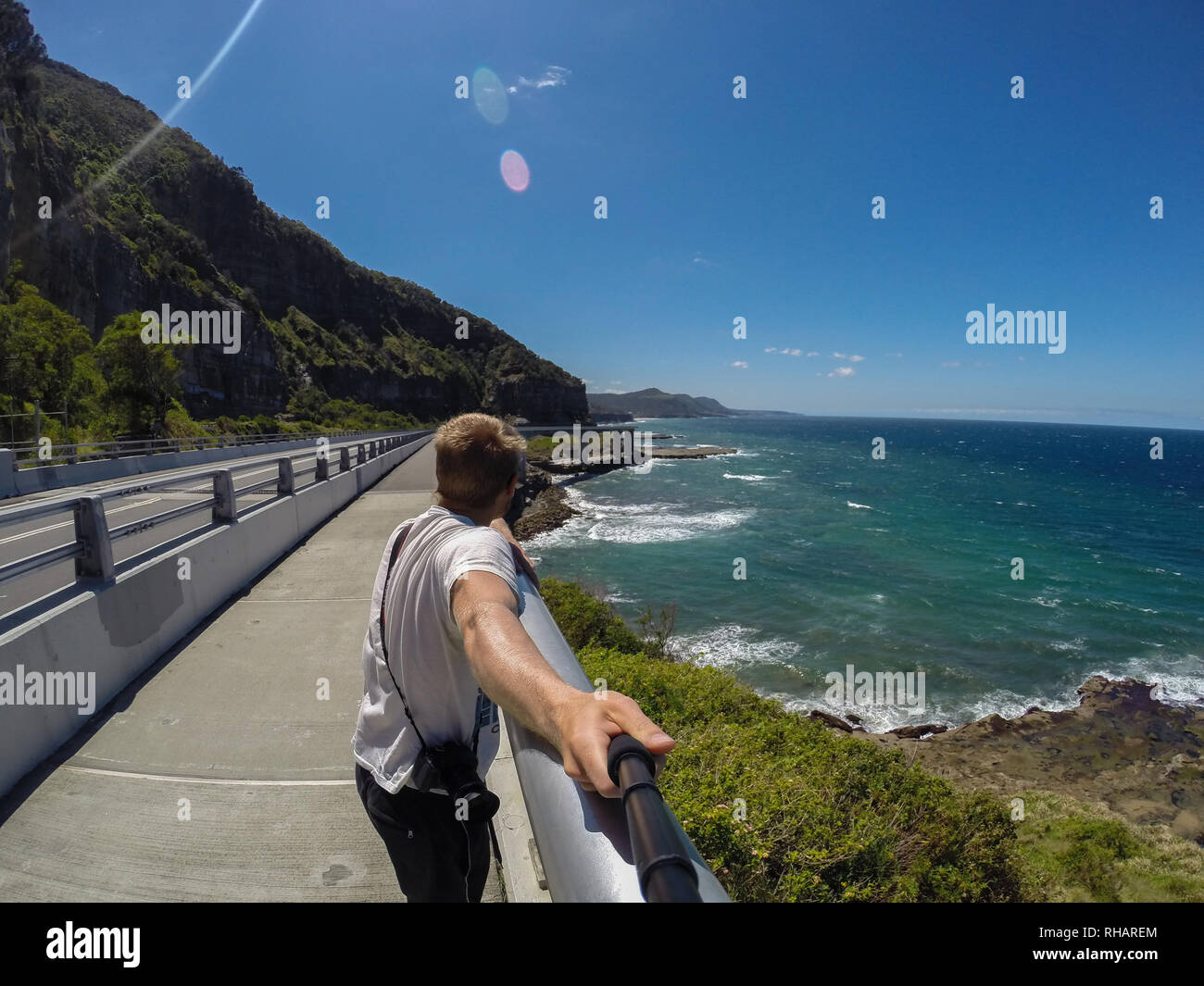 Sea Cliff Brücke entlang des Grand Pacific Drive, New South Wales, Australien Stockfoto