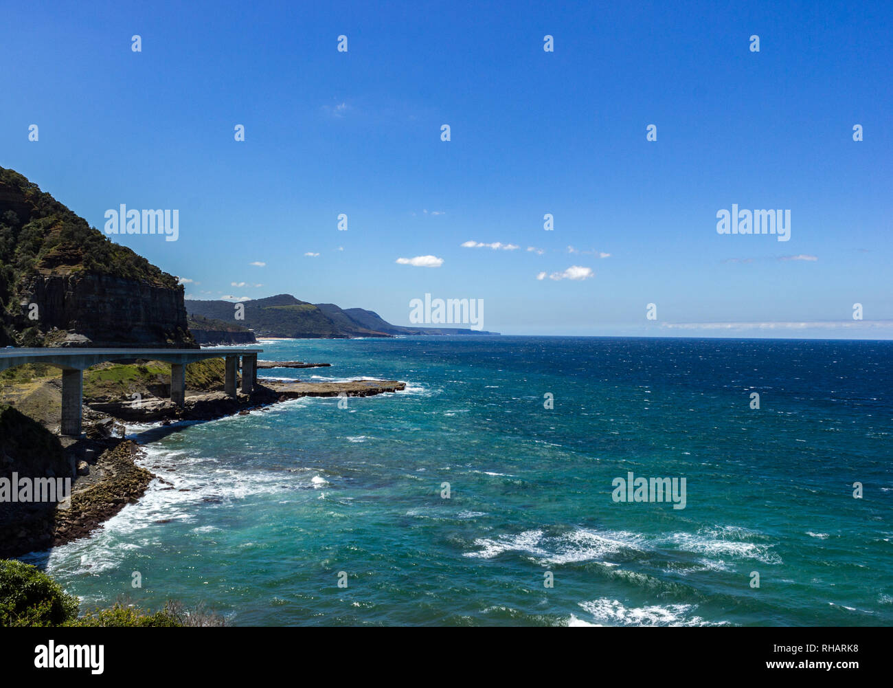 Sea Cliff Brücke entlang des Grand Pacific Drive, New South Wales, Australien Stockfoto