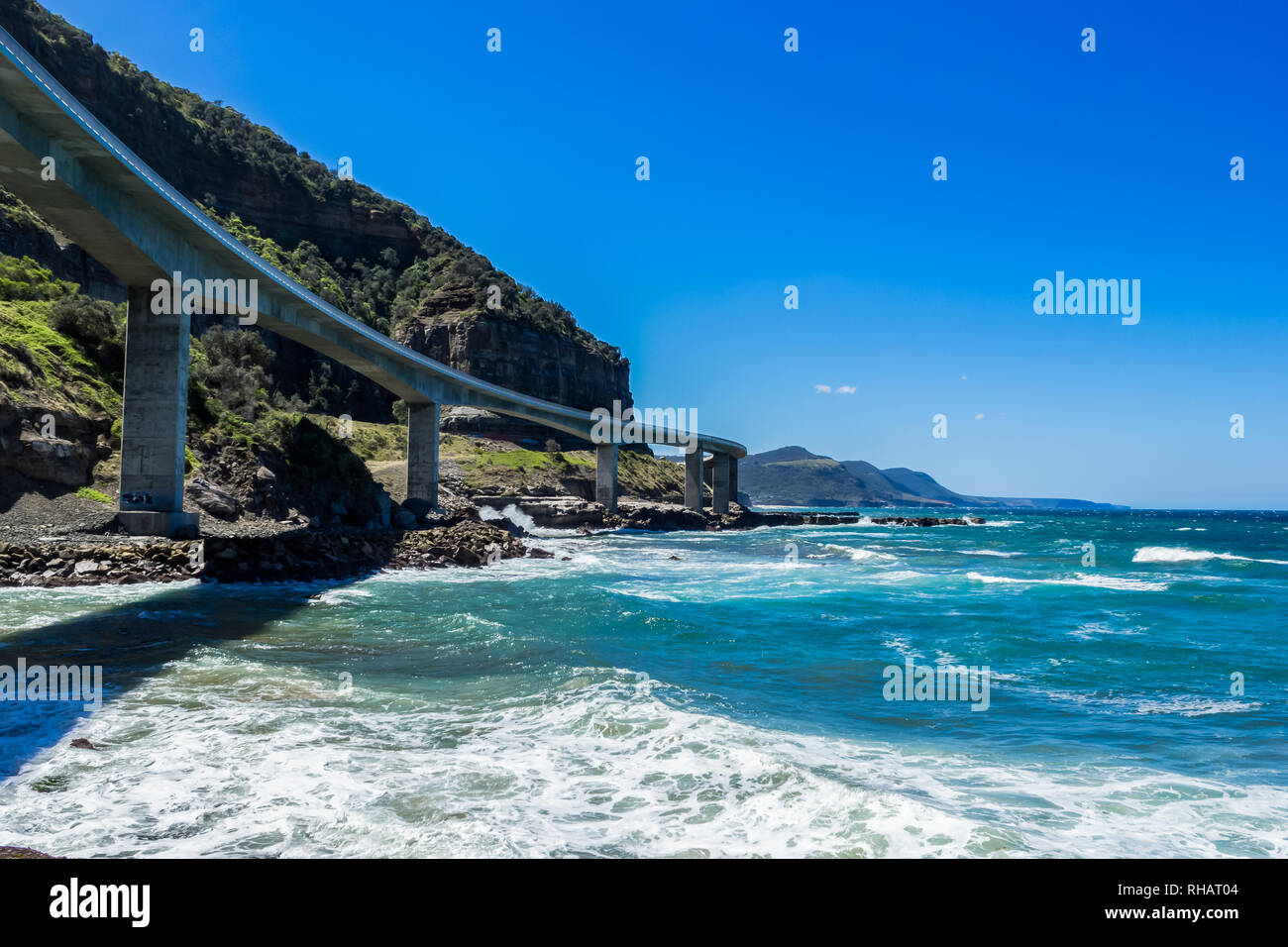 Sea Cliff Brücke entlang des Grand Pacific Drive, New South Wales, Australien Stockfoto