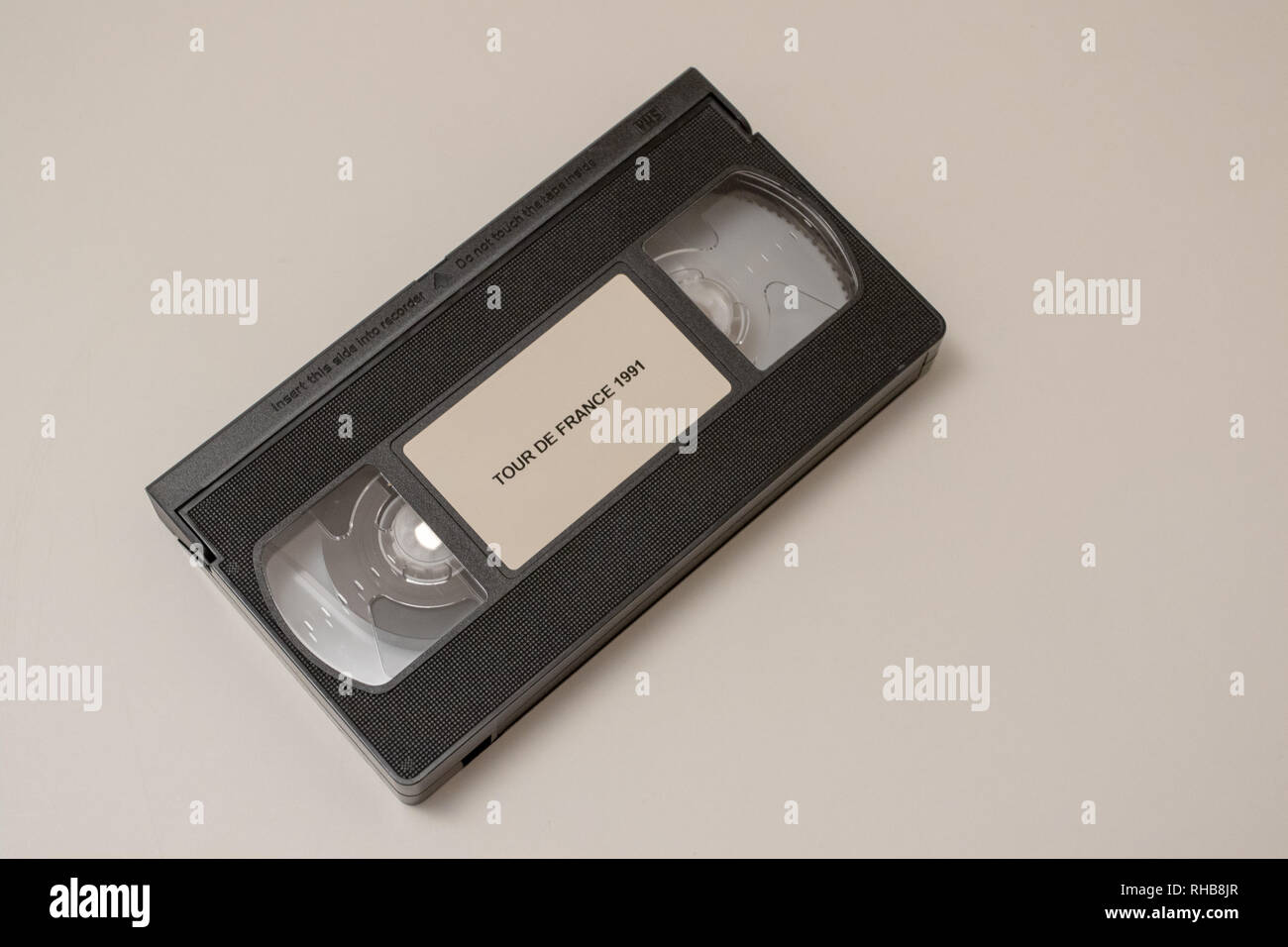 VHS-Band der Tour de France 1991 gewann Miguel Indurain im gelben Trikot, Djamolidine Abdoujaparov in Grün und Claudio Chiappucci die Kletterer Stockfoto