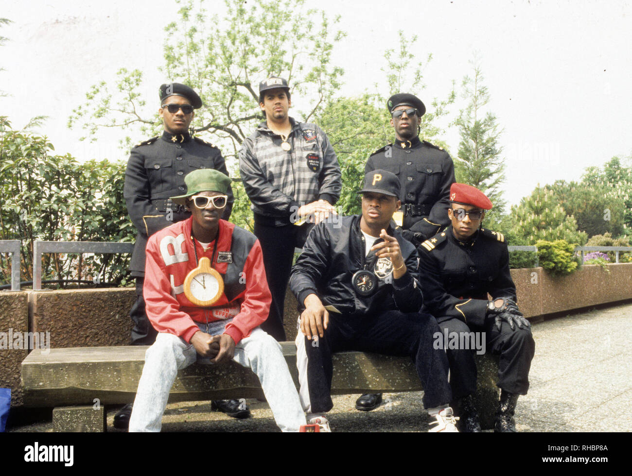 Der öffentliche Feind der amerikanischen Hip-Hop-Gruppe über 1990 Stockfoto