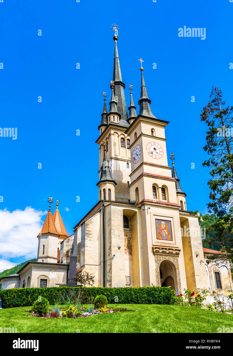 Brasov, Rumänien: Orthodoxe Kirche St. Nikolaus (nicoale). Stockfoto