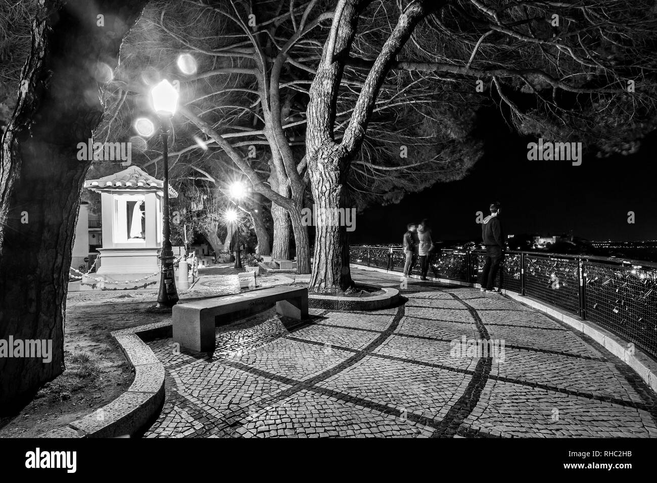 Die Sicht der Frau des Hill (Senhora do Monte), Lissabon, Portugal Stockfoto