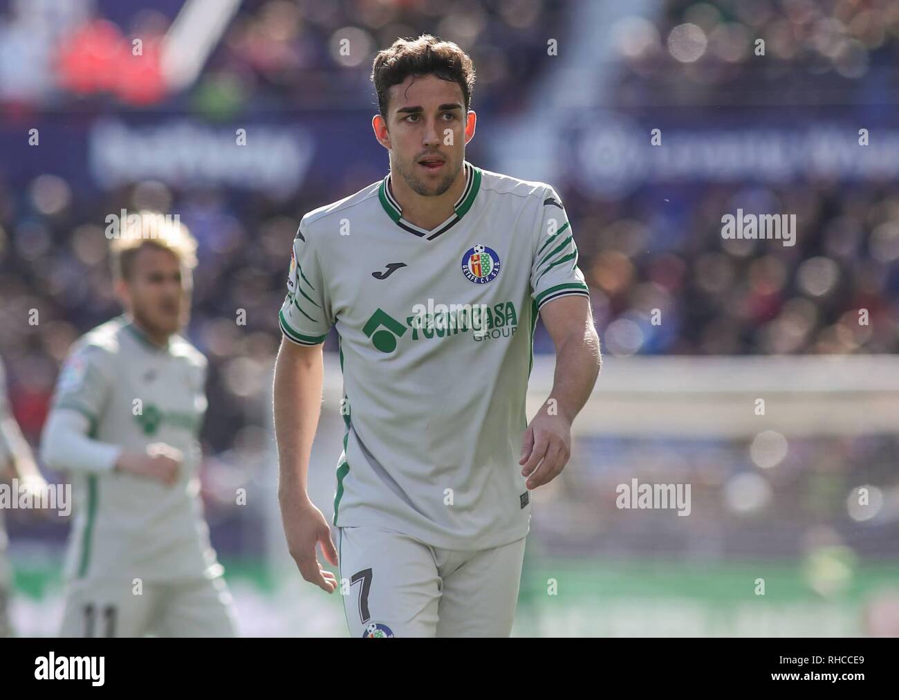 Mata während des Fußballspiels zwischen Levante UD und Getafe CF auf febrary 2, 2019 im Ciutat de Valencia in Valencia, Spanien. Credit: CORDON PRESSE/Alamy leben Nachrichten Stockfoto