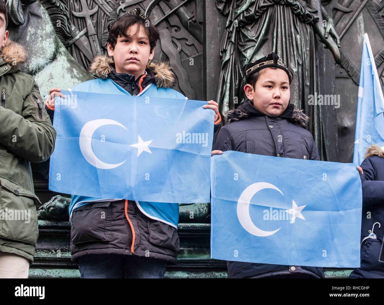 Munchen Bayern Deutschland 2 Feb 2019 Uigurische Kinder In