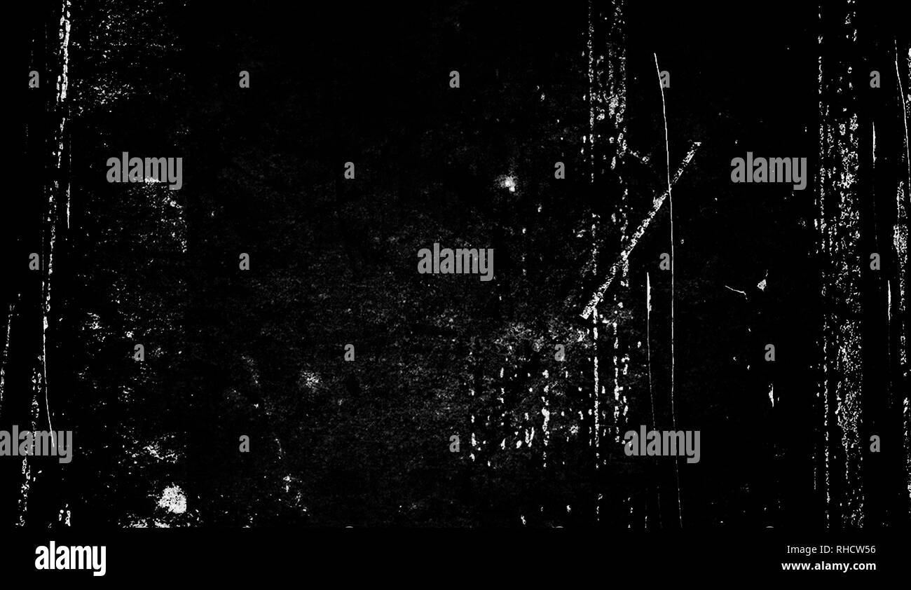 Textur von Kratzern, Späne, Abrieb, Schmutz auf der alten Oberfläche. Alt, vintage Film Effekt Overlays Stockfoto