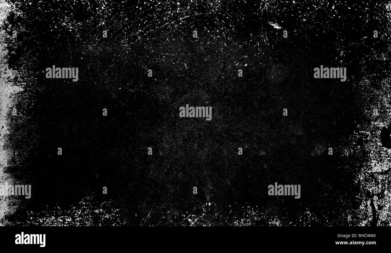 Textur von Kratzern, Späne, Abrieb, Schmutz auf der alten Oberfläche. Alt, vintage Film Effekt Overlays Stockfoto