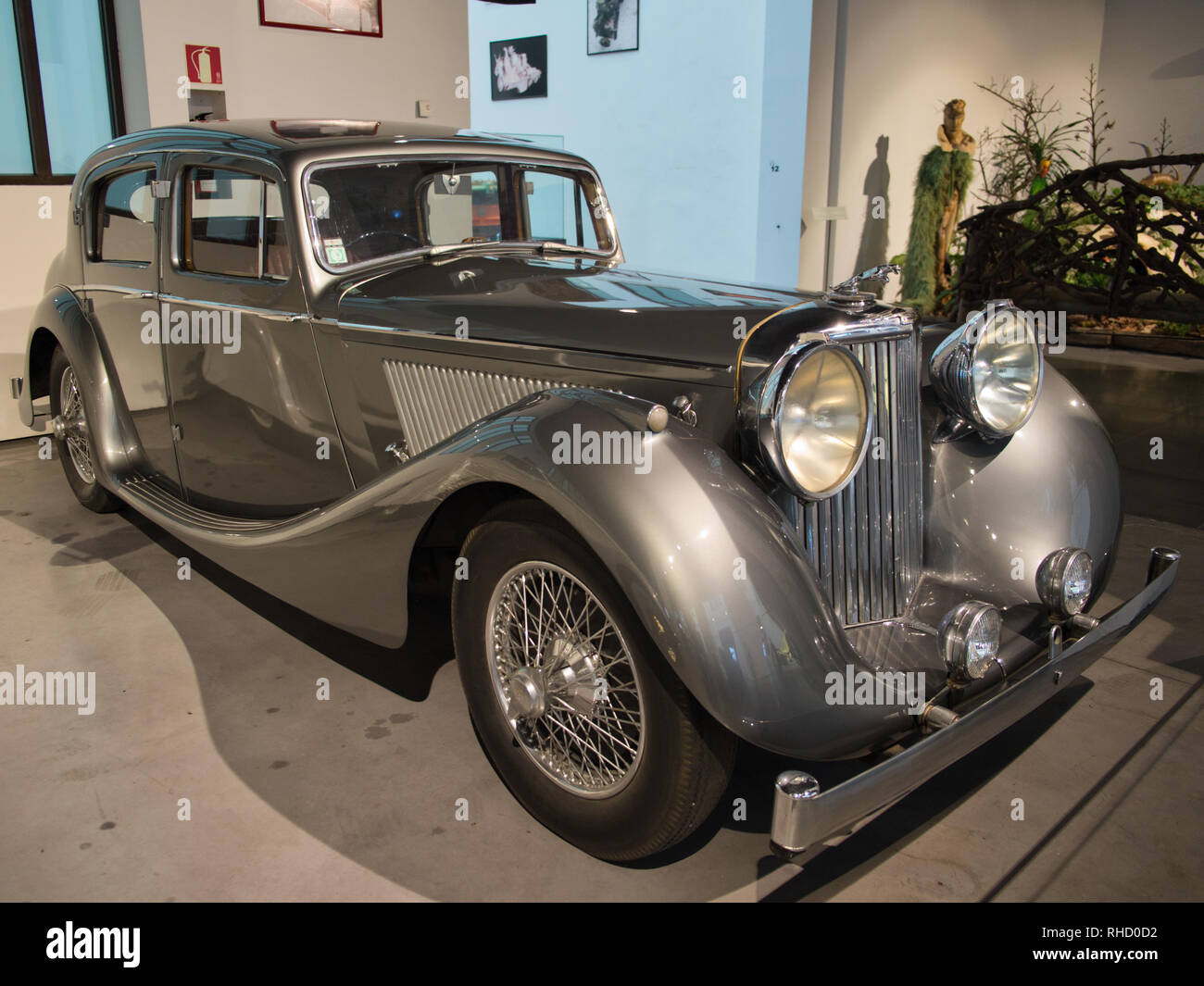 1946 Jaguar Mk IV. Automobil museum in Málaga, Spanien Stockfoto