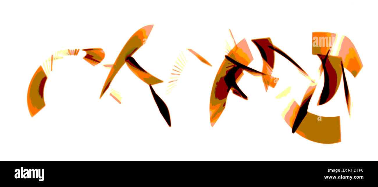 Leichte Bewegungsunschärfe grafischen Stil Foto Stockfoto