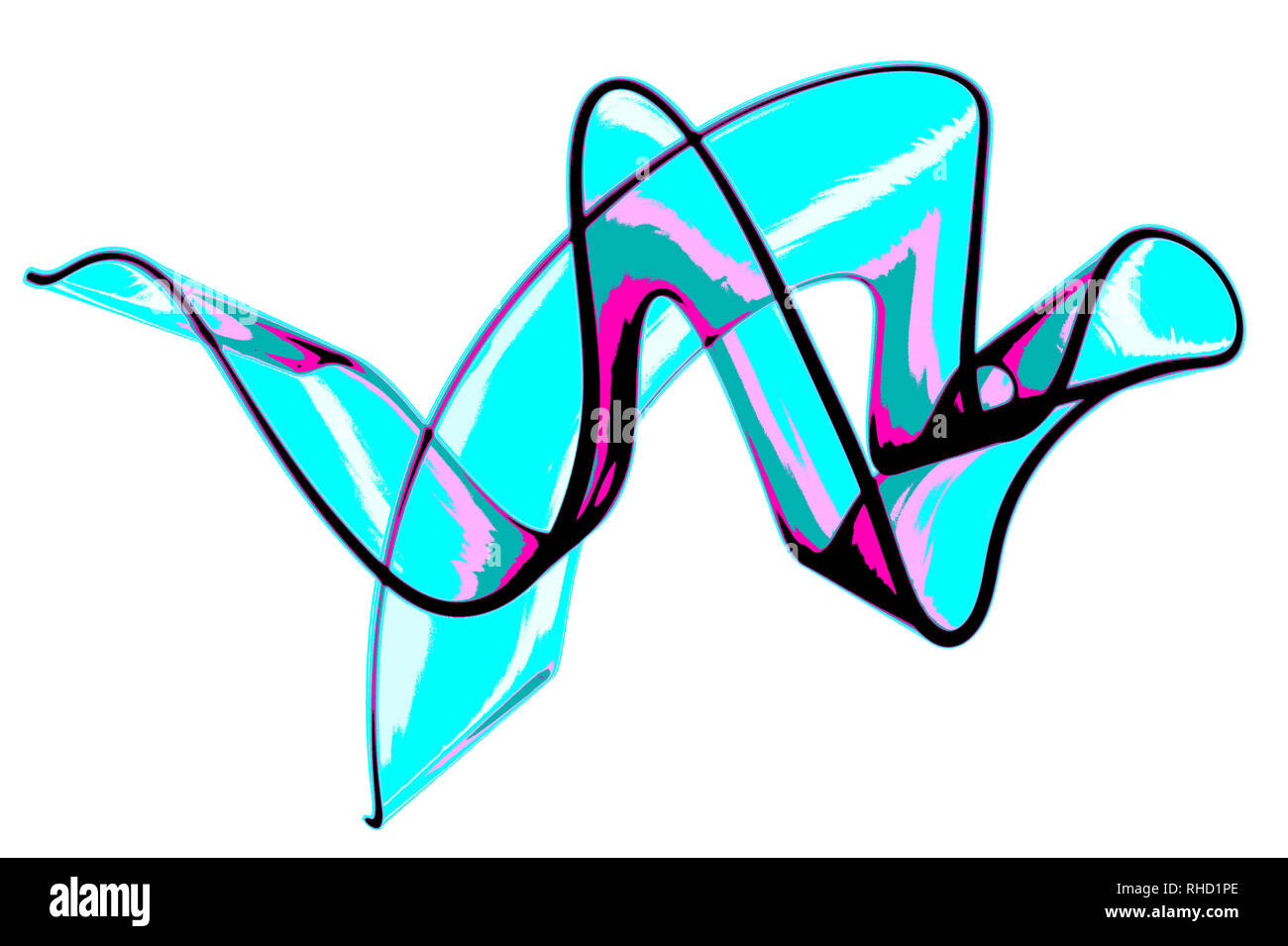 Leichte Bewegungsunschärfe grafischen Stil Foto Stockfoto