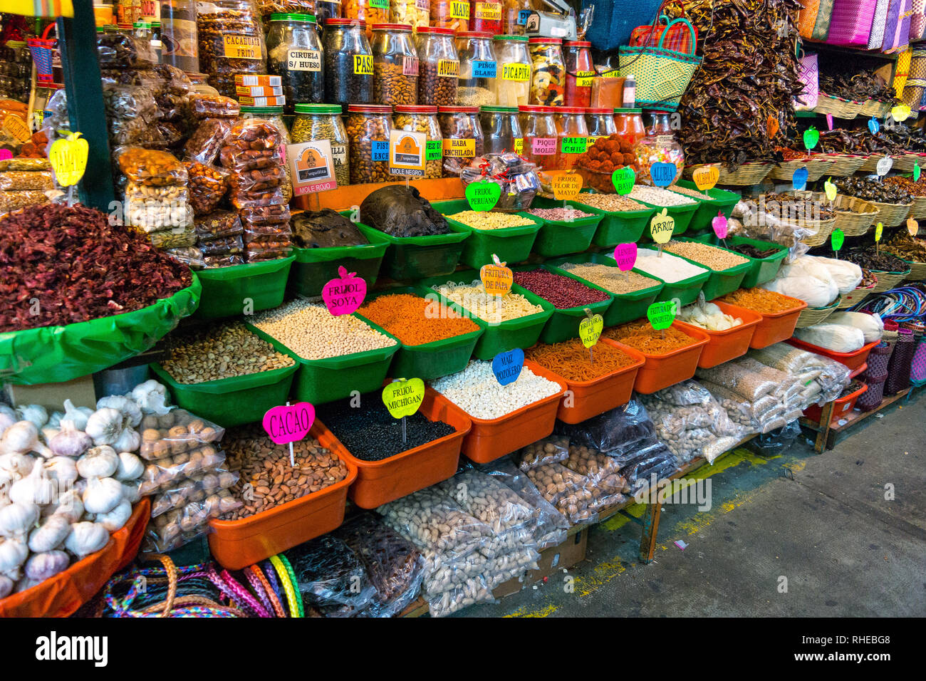Traditioneller Markt in Mexiko Stockfoto