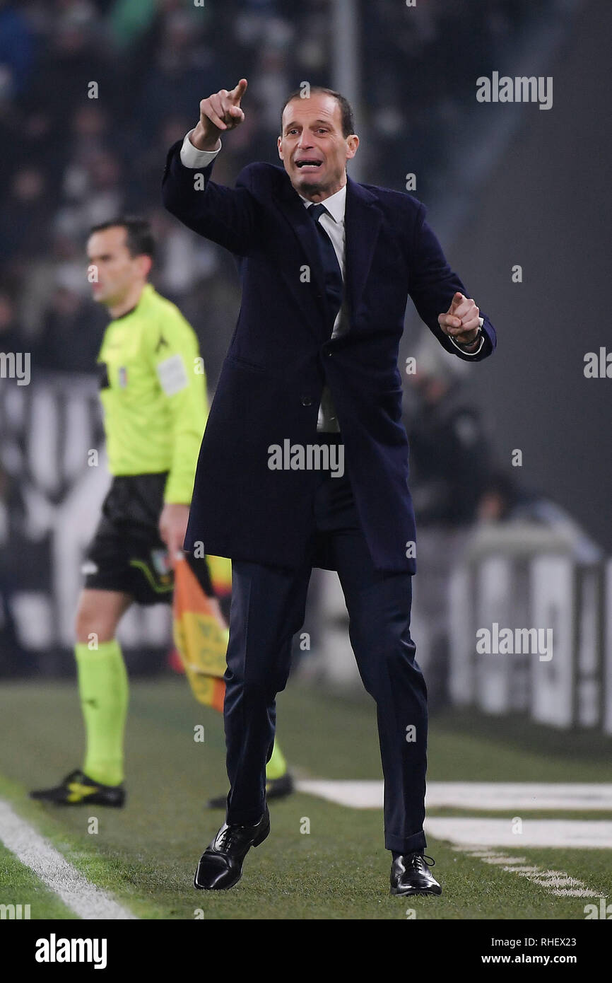 Massimiliano Allegri Juventus Turin 07-12-2018 Allianz Stadion Fußball Serie A 2018/2019 Juventus Turin - Inter Foto OnePlusNine/Insidefoto Stockfoto