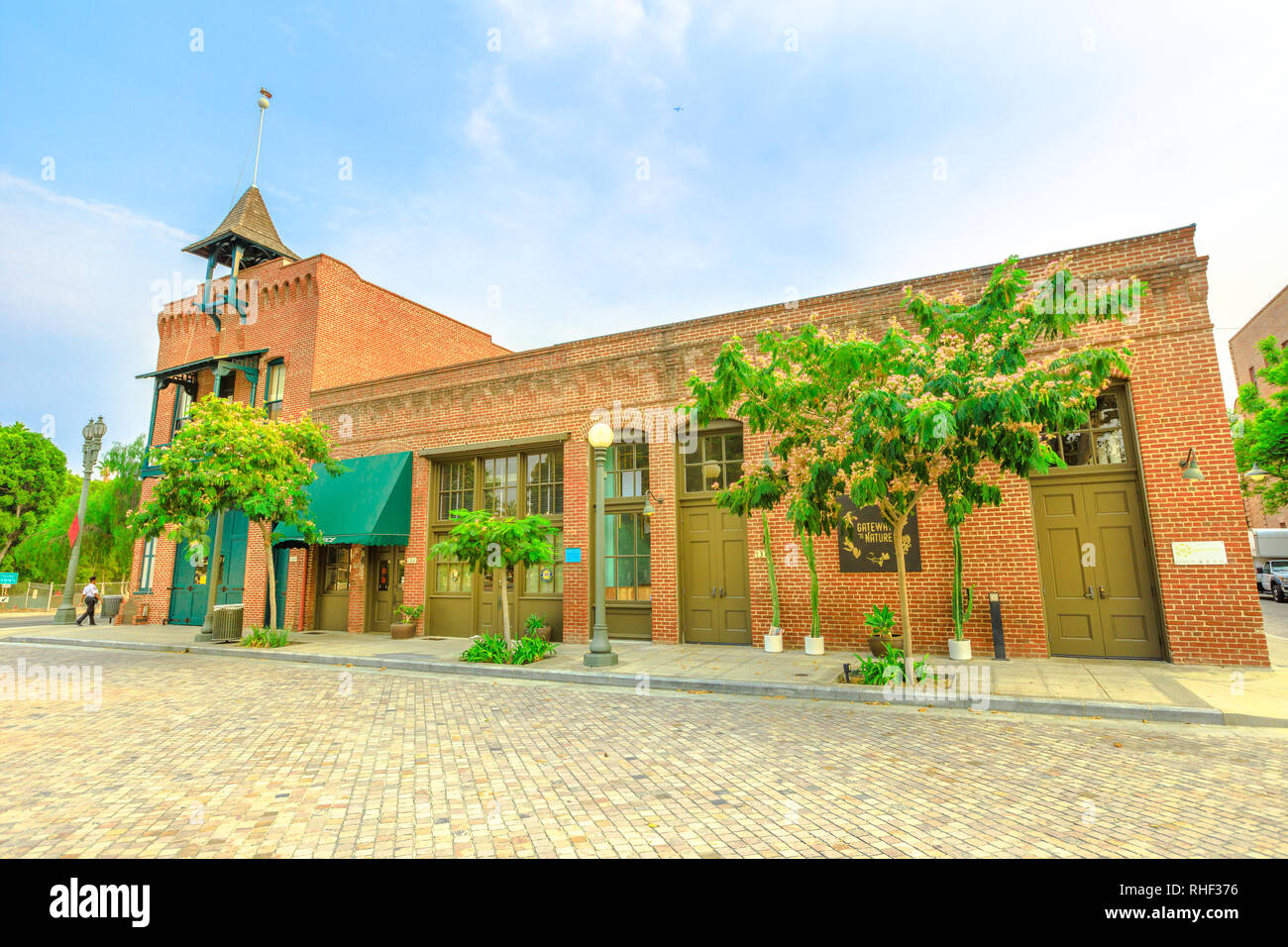 Los Angeles, Kalifornien, Vereinigte Staaten - 9 August, 2018: Alte Plaza Firehouse, älteste Firehouse in LA, 1884, jetzt ein Feuerwehrmuseum. El Pueblo ist eine Stockfoto