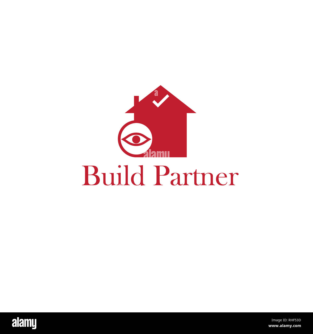 Abstract home Logo Design Stockfoto