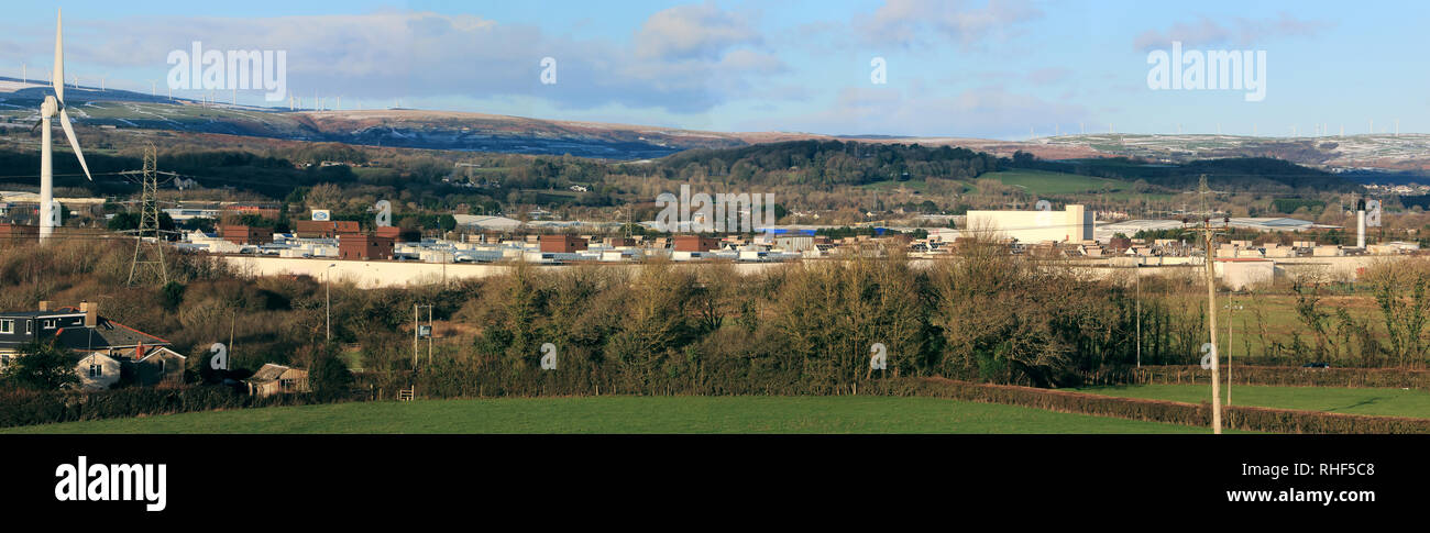 Ford Motor Anlage Bridgend, Wales, UK. Unter Androhung von Teil Schließungen und Entlassungen. Ford Europa. Stockfoto