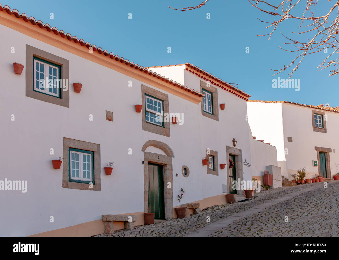 Malerisches mittelalterliches Dorf im Alentejo Marvao Portugal reisen Europa Stockfoto