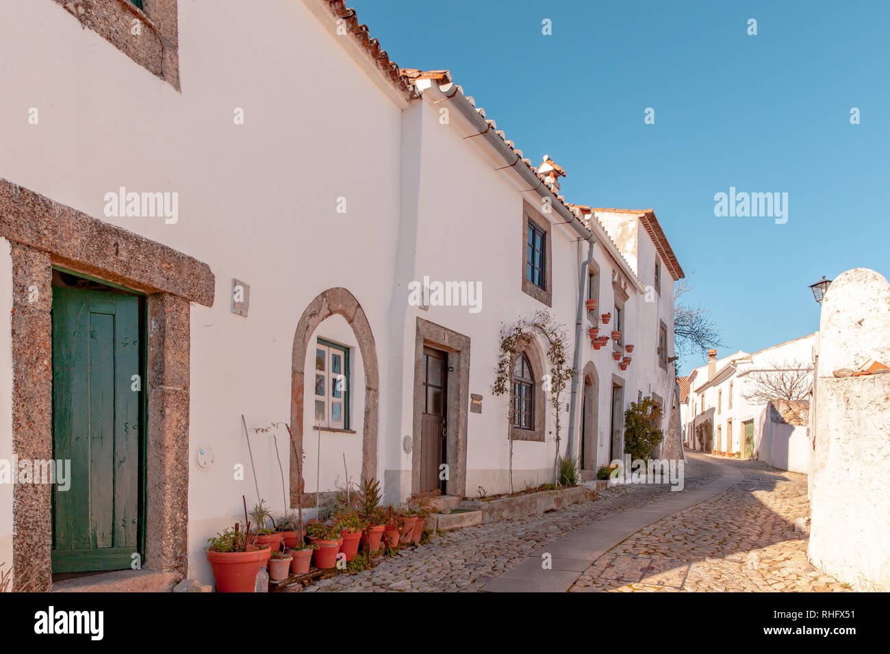 Malerisches mittelalterliches Dorf im Alentejo Marvao Portugal reisen Europa Stockfoto