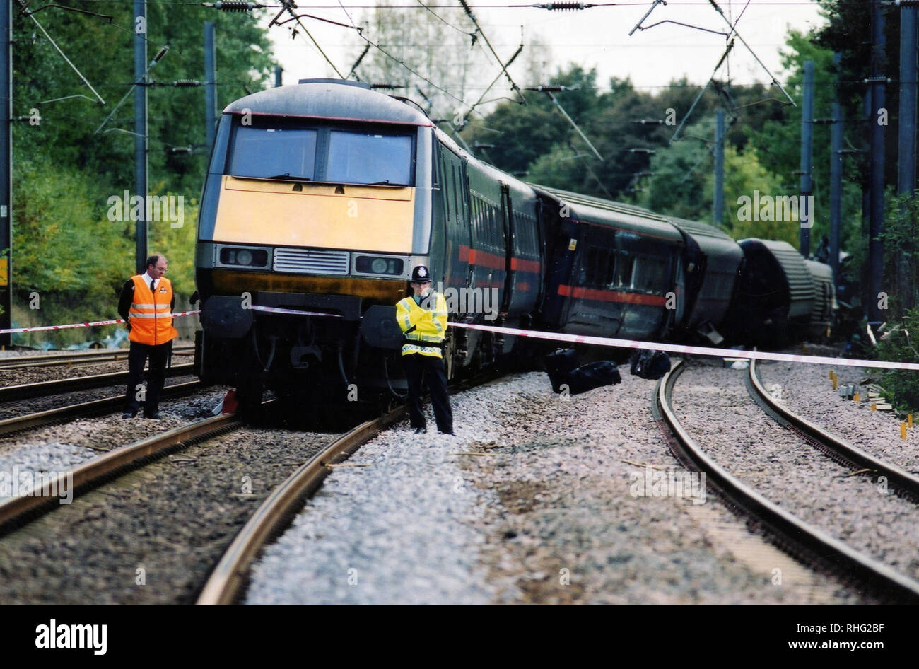 Hatfield Zugunglück Stockfoto