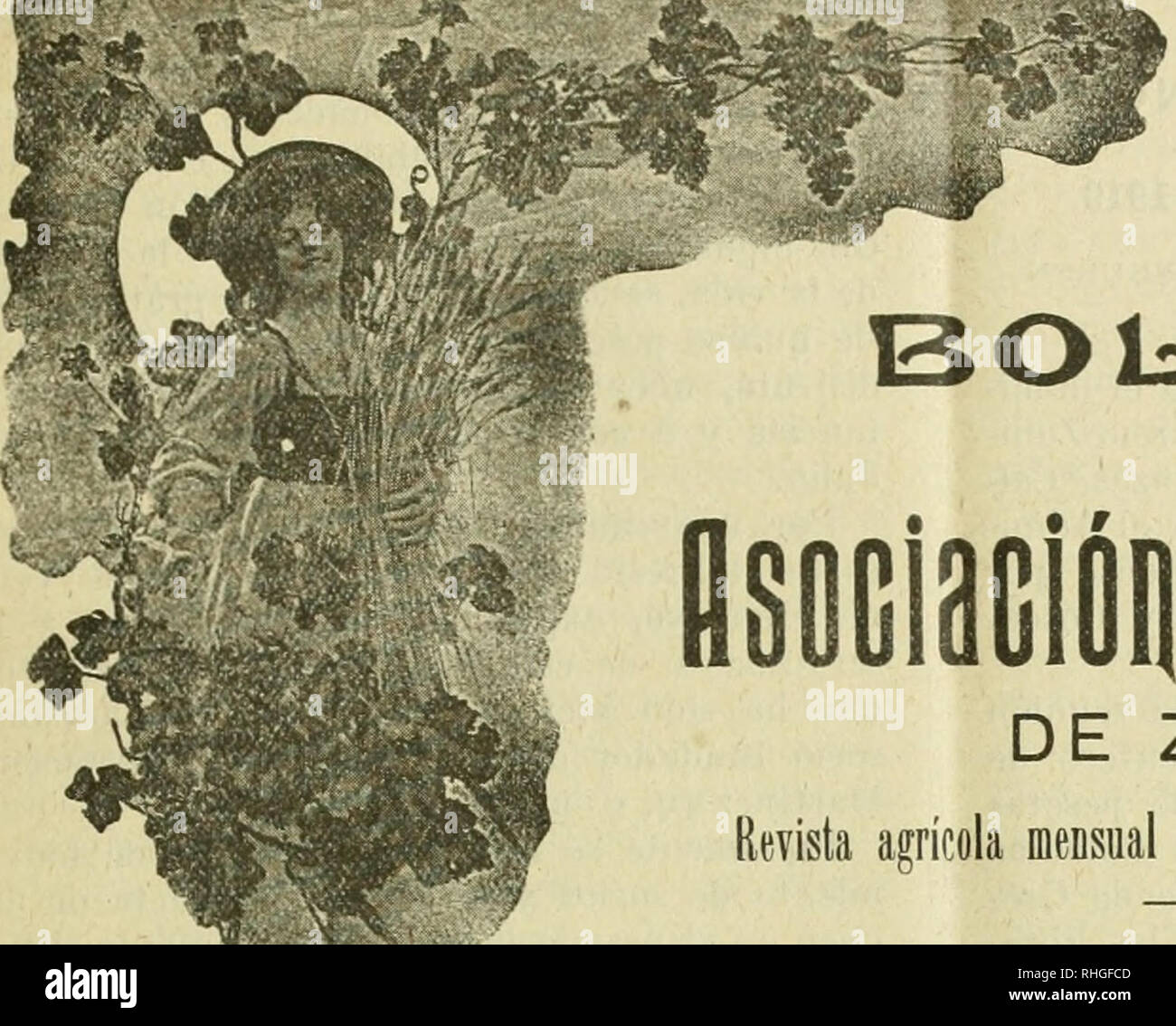 . Boletn de la Asociacin de Labradores de Zaragoza. Landwirtschaft - - Spanien ZARAGOZA. Al^O XIX. * NÚm. 192^^. OLiETlN oe: i-A lili Lamaooies DE ZARAGOZA gratuita para Los señores tudos socios mensual ^.; - Ich** Horas de despacho: En las Piña, por la mafiaua de Diez ein una y por la tarde de Cuatro ein Seis; en los Almacenes, por la mañana de una y por la tarde de tres Ein seis Siete. No se Abre los Días festivos. Dlrijase Toda la Administración eine Nombre del Sr. Presidente de la isoolaclÓD. FRANQUEO concertado Gran Premio y Diplom de^ aufoder en la exposición Hispano • Francesa de Zaragoza de 1908. P Stockfoto