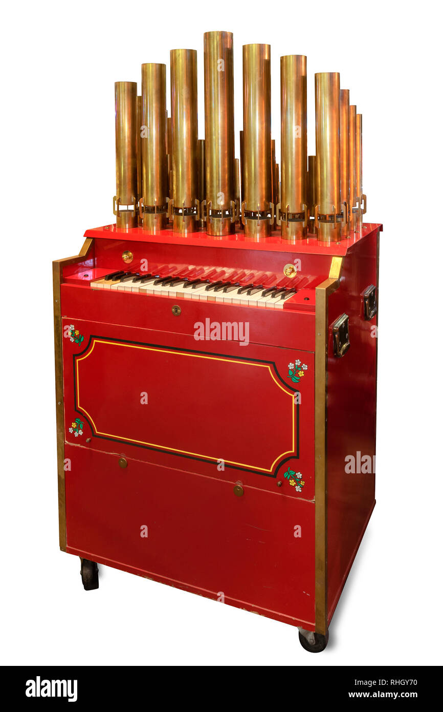 Kalliope Musikinstrumente, Dampf Dampf Orgel, Klavier Stockfoto
