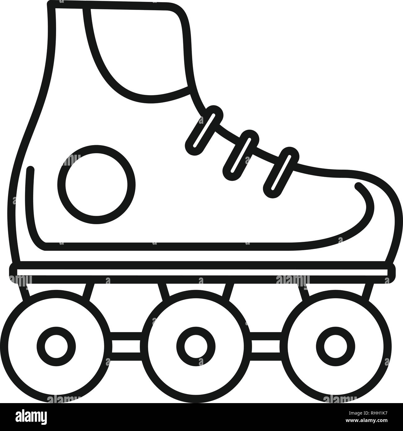 Kinder Inline Skates Symbol. Umrisse kid Inline Skates vektor Symbol für  Web Design auf weißem Hintergrund Stock-Vektorgrafik - Alamy