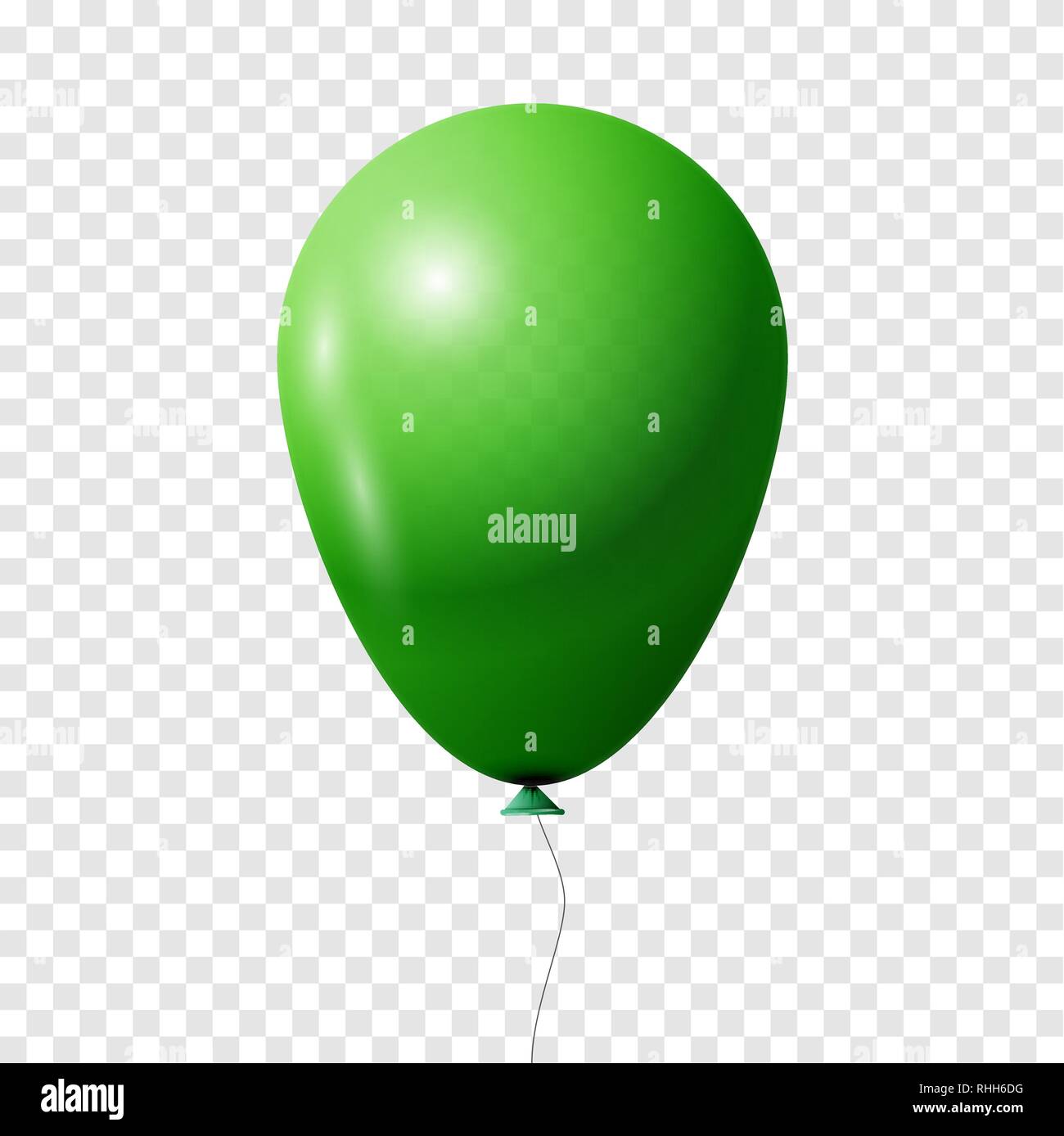 Grün Luftballon. Transparent isoliert Vektor-illustration, EPS 10. Stock Vektor