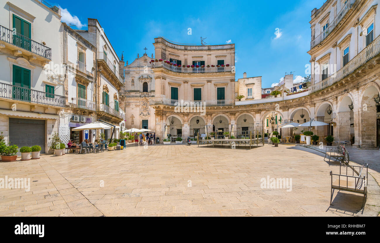 Martina Franca in der Provinz Taranto, Apulien, Süditalien. Stockfoto
