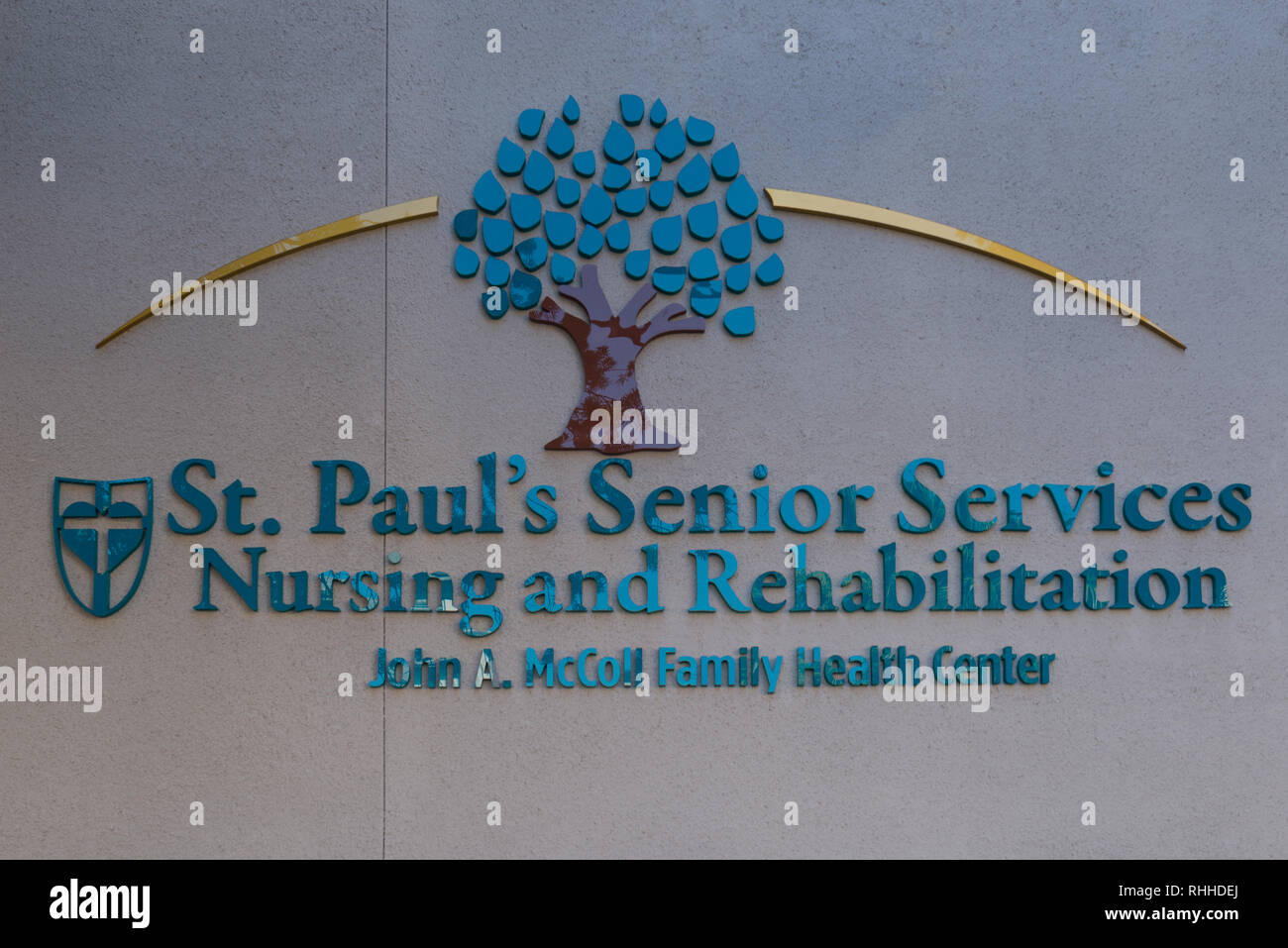 St. Paul's Senior Services Pflege und Rehabilitation John A. McColl Family Health Center in San Diego, Kalifornien, USA Stockfoto