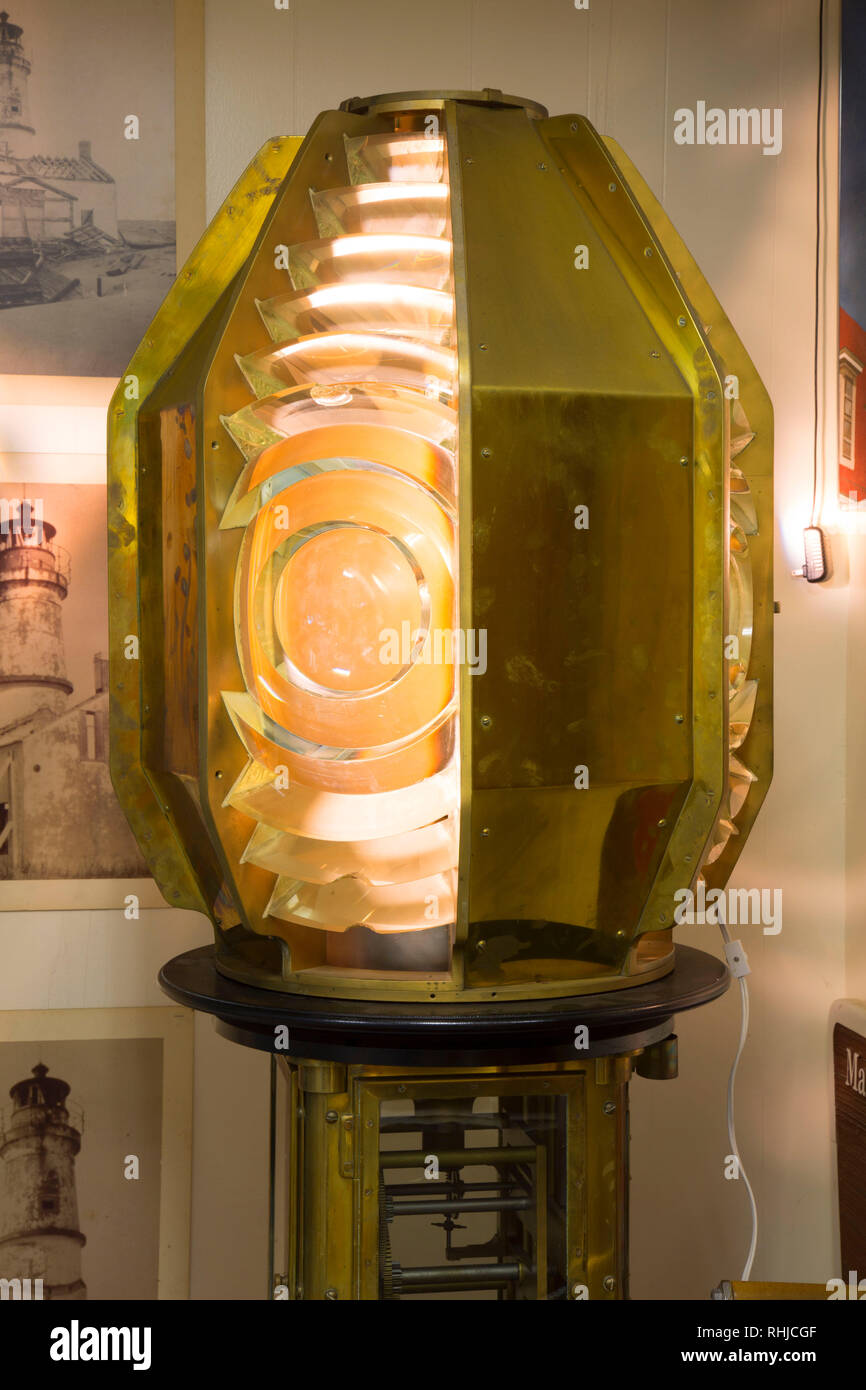 Exponate, Humboldt Bay Maritime Museum, Samoa, Kalifornien Stockfoto