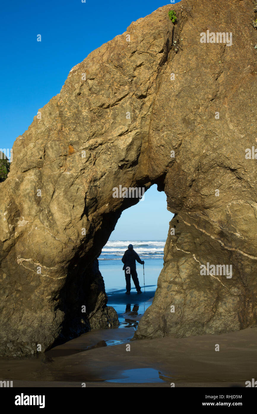 Arch am Meer Strand, Seaside Beach, Kalifornien Stockfoto