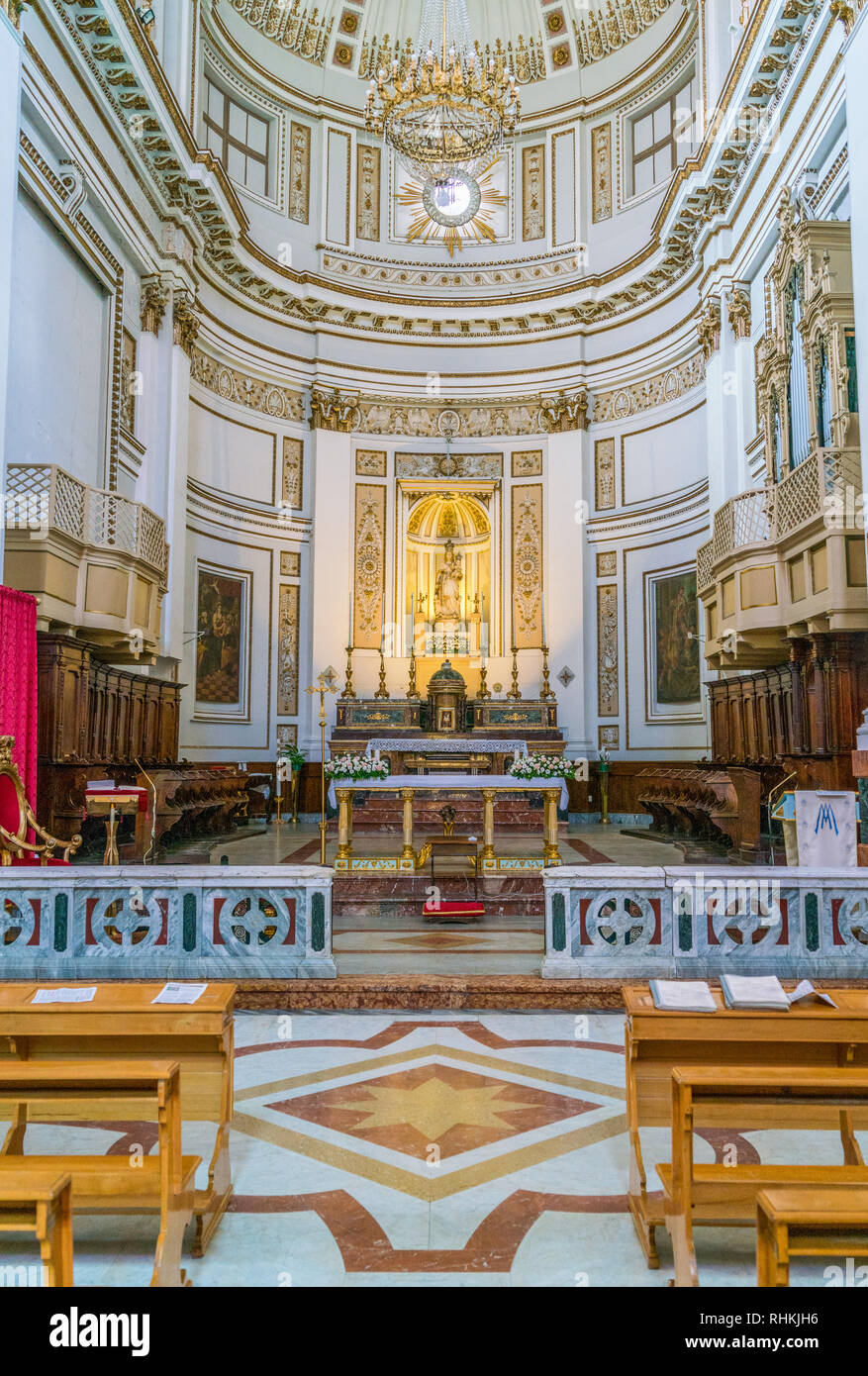 Basilika Madonna del Soccorso in Sciacca, Provinz Agrigento, Sizilien, Italien. Stockfoto