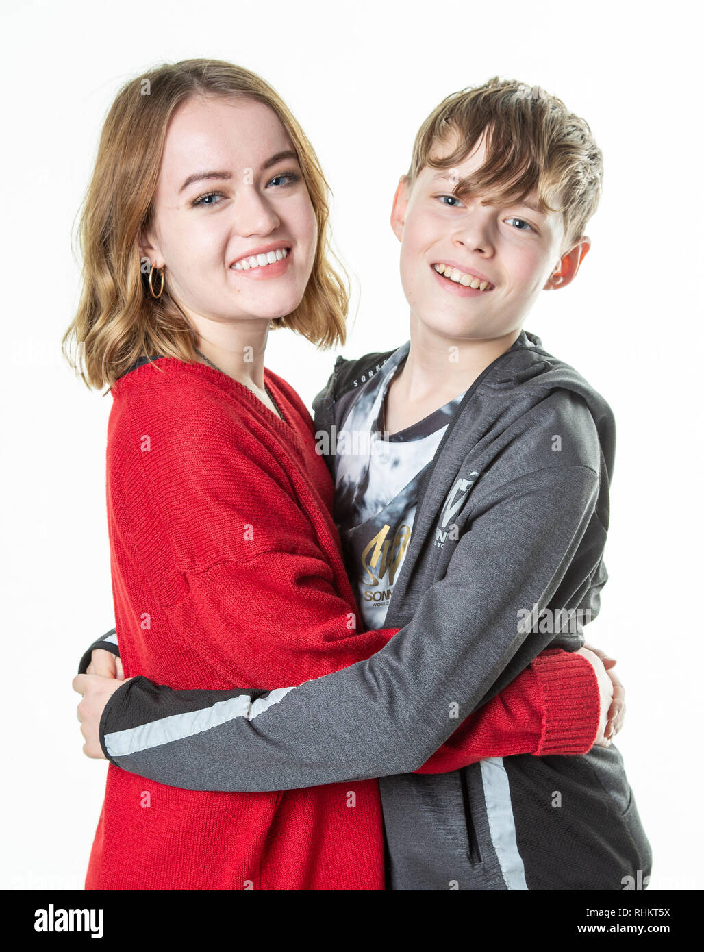 Bruder und Schwester Stockfoto