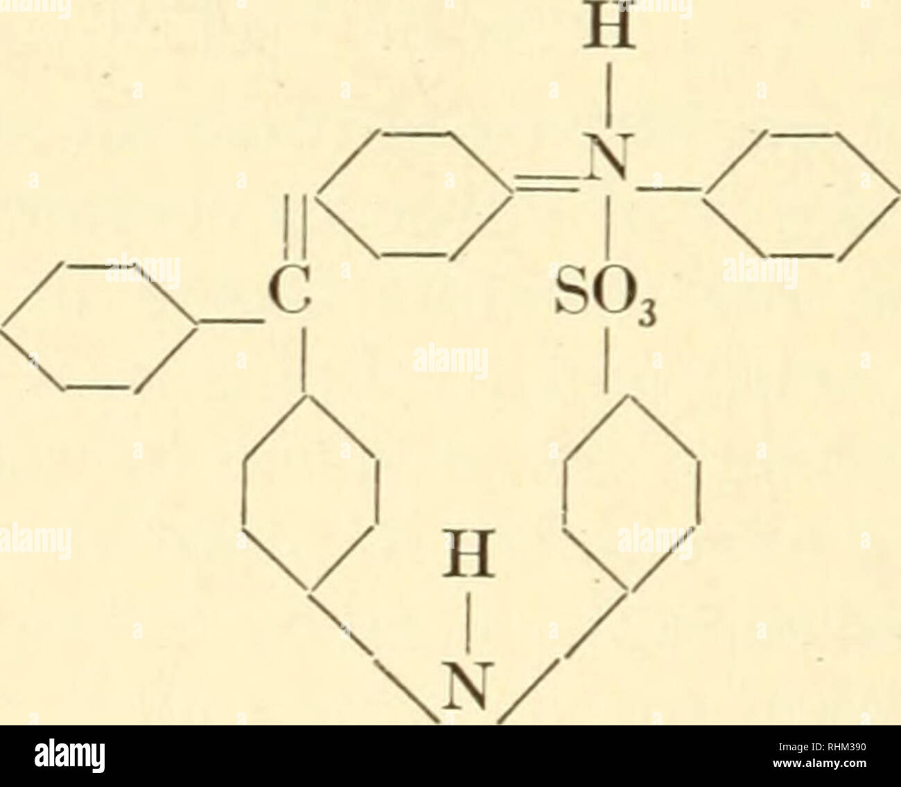 . Biologische Flecken, ein Handbuch über die Art und Verwendungen der Farbstoffe in der biologischen Labor beschäftigt. Flecken und Verfärbungen (Mikroskopie). {Basische Farbstoffe; maximaler Absorption des Geistes blau 2R über 581 in Alkohol.) Es im Gegensatz dazu in der Färbung embryonalen Geweben zu carmin verwendet wird; es bringt wachsenden Nervenfasern. Blau METHYL C.I.-Nr. 706 Synonyme: Baumwolle blau. Helvetia blau. NaSO, H I N. SO. Na{Sauren Farbstoff; maximaler Absorption über 607.) auf das Konto der sulphonic Gruppen, diese Färbung ist stark sauer und macht einen guten counter-Fleck. Es ist von Mann mit eosin Für abfärben Nervenzellen verwendet werden. Ein Stockfoto