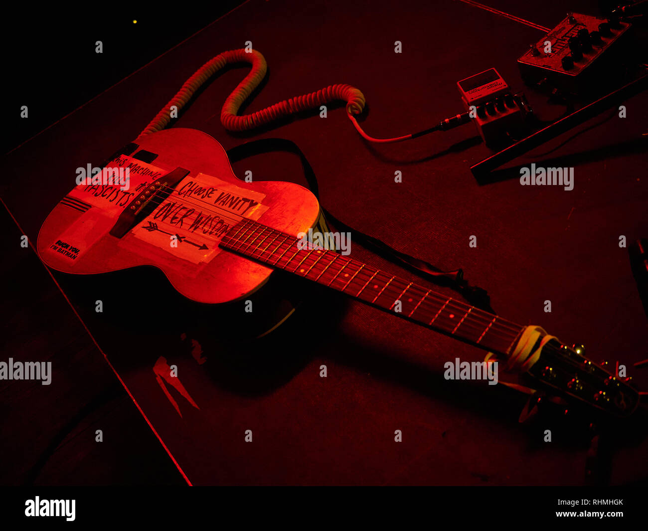 Micha P Hinson durchführen bei Sidecar Factory Club, Barcelona, Spanien. Foto: Mariano Anton. Januar 2019 Stockfoto