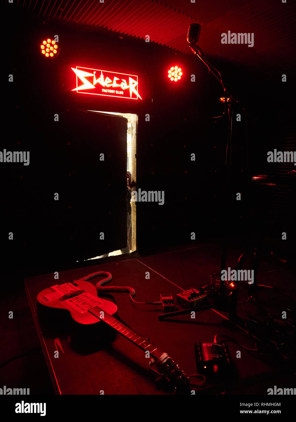 Micha P Hinson durchführen bei Sidecar Factory Club, Barcelona, Spanien. Foto: Mariano Anton. Januar 2019 Stockfoto